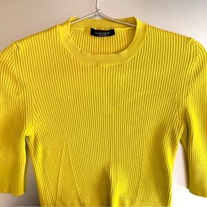 Small Roberto Collina Knit Crop Top - Yellow / Green